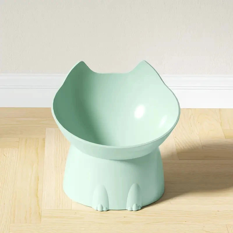 WhiskerWare Elevated Tilted Cat Food Bowl