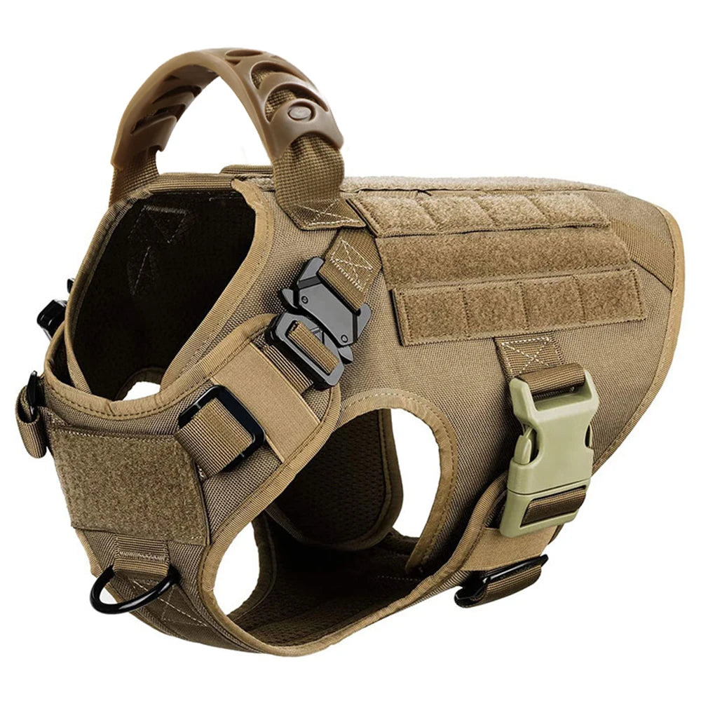 Heavy-Duty Tactical Dog Harness & Leash Set