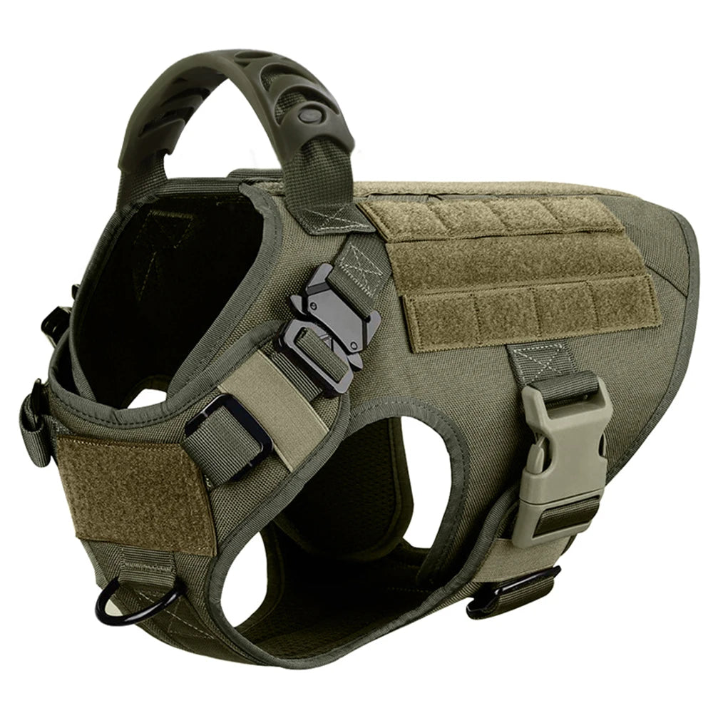 Heavy-Duty Tactical Dog Harness & Leash Set