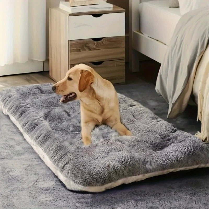 Thickened Super Soft Plush Dog Bed Sofa & Crate Mat – Fluffy Pet Mat for Small, Medium & Large Dogs | TheAmigoPets