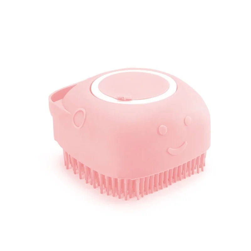 Silicone Pet Bath & Shampoo Dispenser Brush