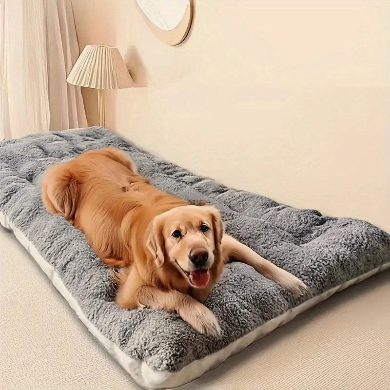 Thickened Super Soft Plush Dog Bed Sofa & Crate Mat – Fluffy Pet Mat for Small, Medium & Large Dogs | TheAmigoPets