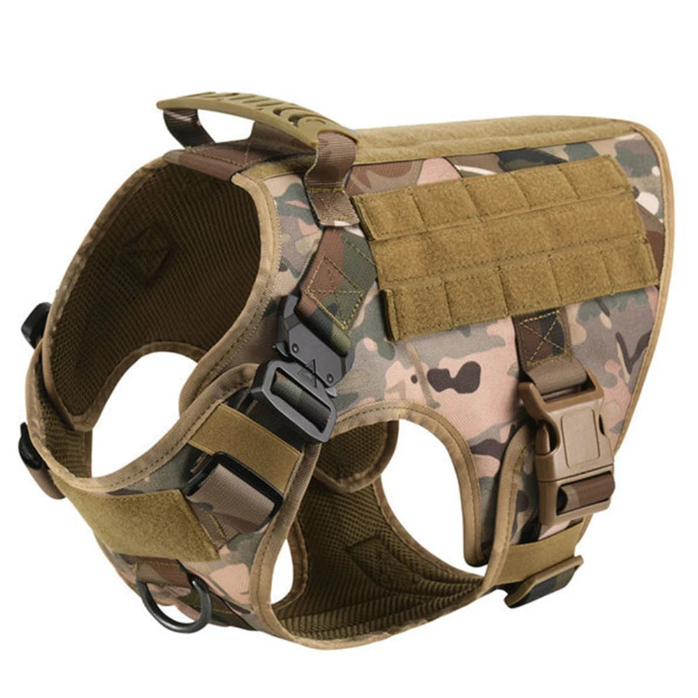 Heavy-Duty Tactical Dog Harness & Leash Set