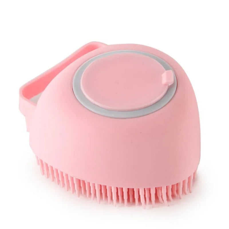Silicone Pet Bath & Shampoo Dispenser Brush