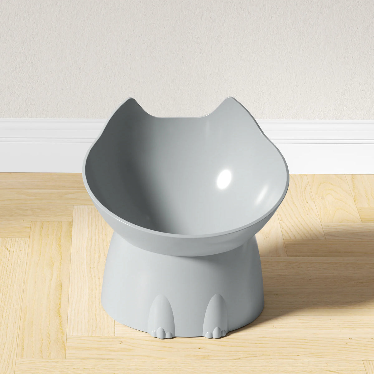 WhiskerWare Elevated Tilted Cat Food Bowl