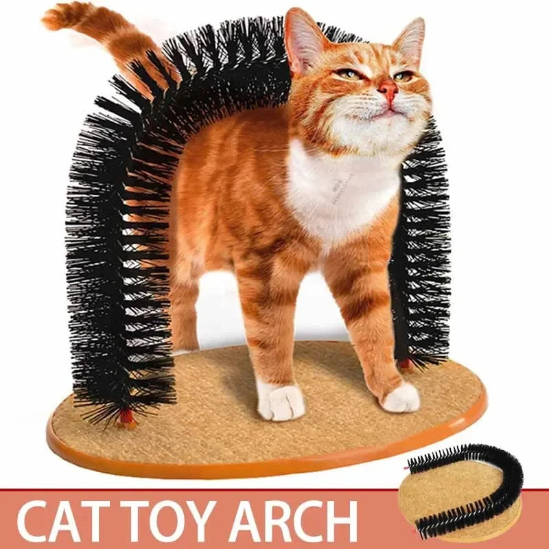 Cat Grooming Arch & Self-Scratcher Toy