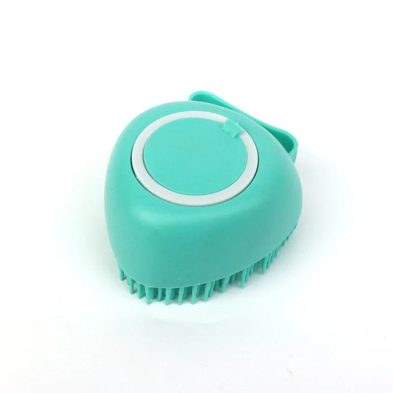 Silicone Pet Bath & Shampoo Dispenser Brush